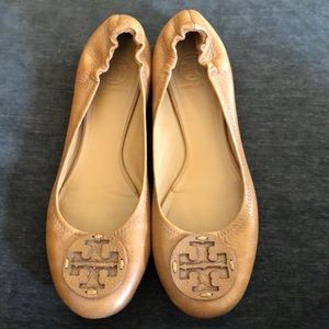 Brown Tory Burch Flats